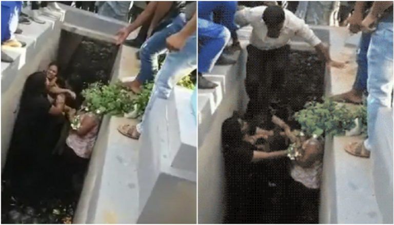 Viral Video: Women From Millionaire Family Fall Into Drain While Fighting in Rajasthan's Ajmer. Watch